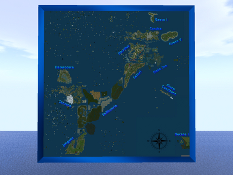 Second Life Marketplace - Second Life Main Continents Map